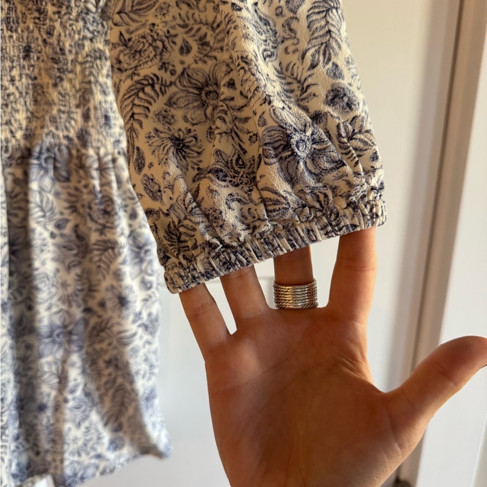 Splendid x Cella Jane Printed Smock Waist Romper - Picture 7 of 11